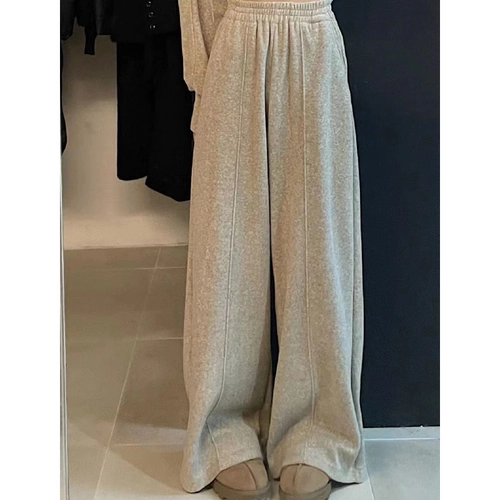 Кашемировый комплект для отдыха, толстовка с капюшоном, в корейском стиле, изысканный стиль