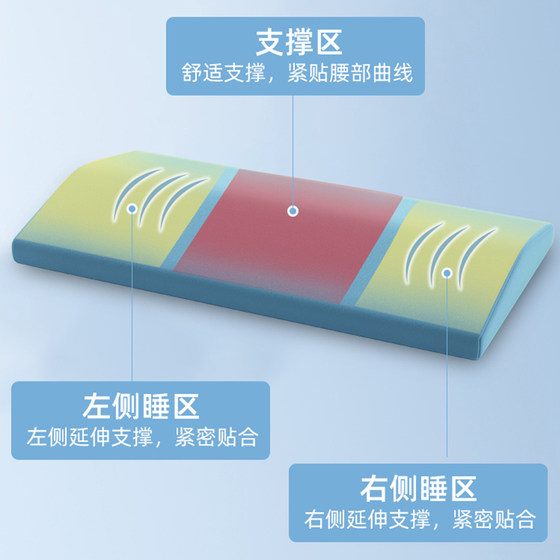 요추 베개 침대 인체 허리 지원 수면 요추 베개 요추 측면 누워 패드 요추 베개 요추 돌출 수면 침대 특수 요추 지원