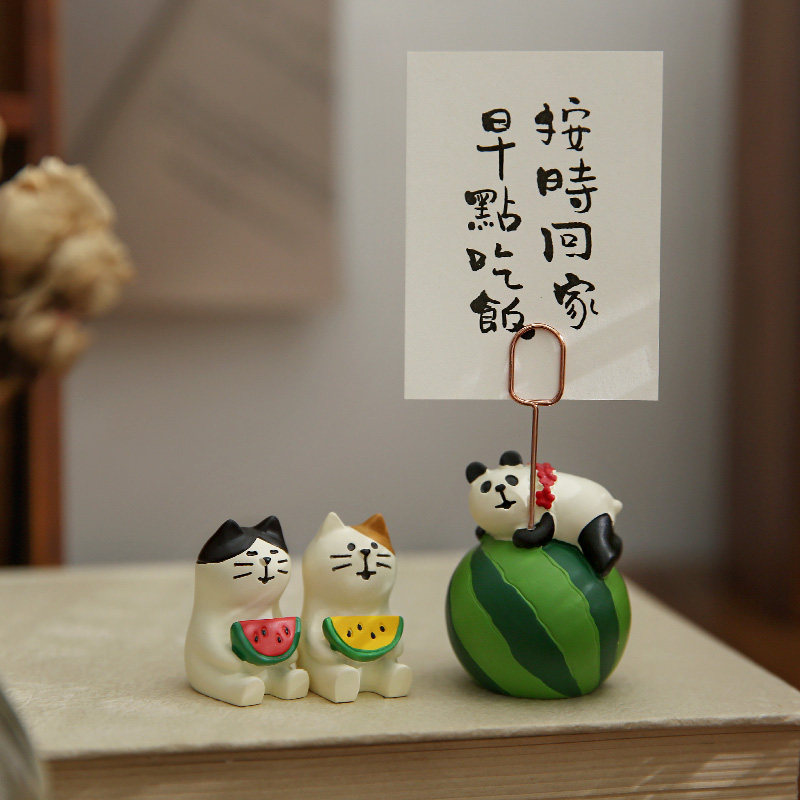 Small days do not turn articles ins healing cat desk decoration Japanese cute small objects to enhance happiness