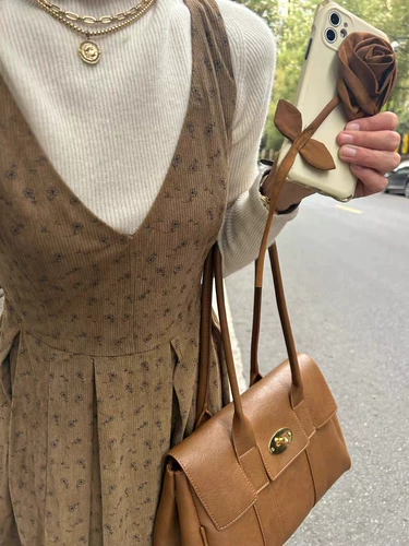 Ретро портативная сумка через плечо, вместительная и большая сумка на одно плечо, в британском стиле