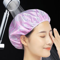 (1-5) bath cap single layer waterproof headgear thickened large number bathing cap adult female bathing cap anti-smoke cap