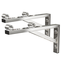 304 stainless steel balcony clothes drying rod bracket fixed side wall cooling clothes rack exterior wall clothes drying rod wall-mounted clothes hanging rod