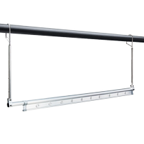 Balcony clothes drying artifact punch-free stainless steel telescopic clothes drying rod anti-theft window clothes drying rack clothes hanging rod