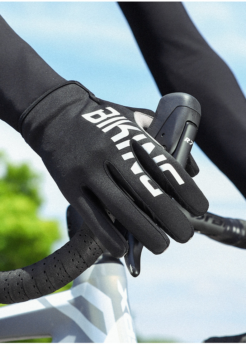 Велосипедные перчатки 西骑者骑行手套防风保暖秋冬山地公路车全指手套触屏防摔户外运动