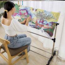 New universal vertical household desktop small embroidery stainless steel dual-purpose tool cross stitch for flower stretchers