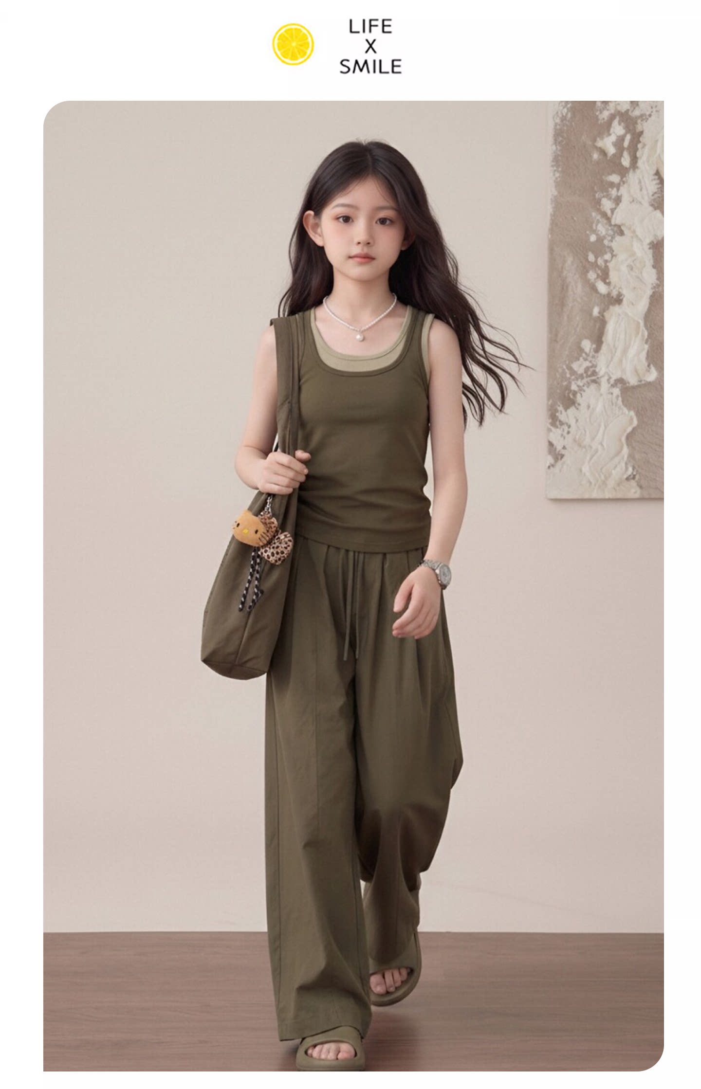 小孩衣服女孩12岁儿童套装女童时尚洋气时髦裤子2026新款夏季薄款 — 11