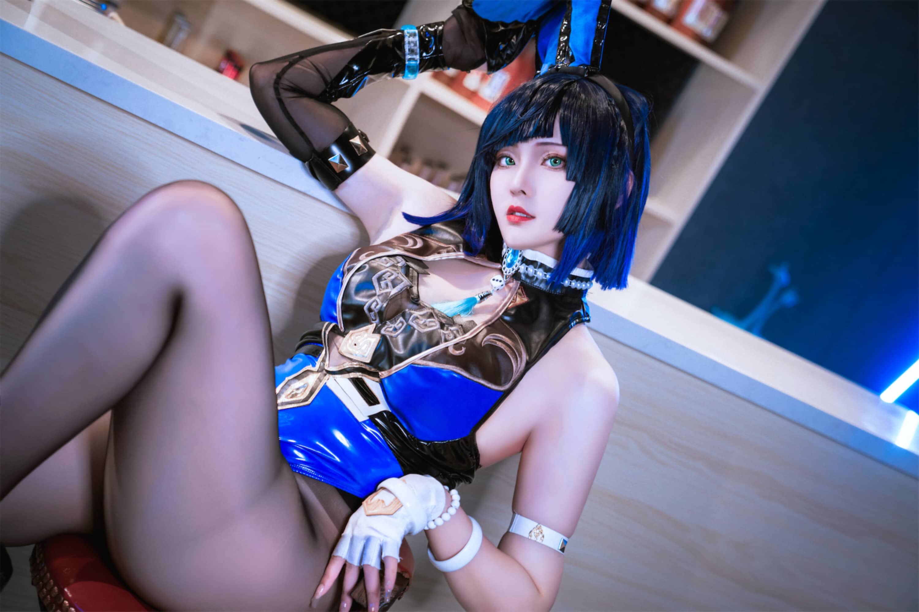 Natsuko_夏夏子 原神 夜兰兔女郎