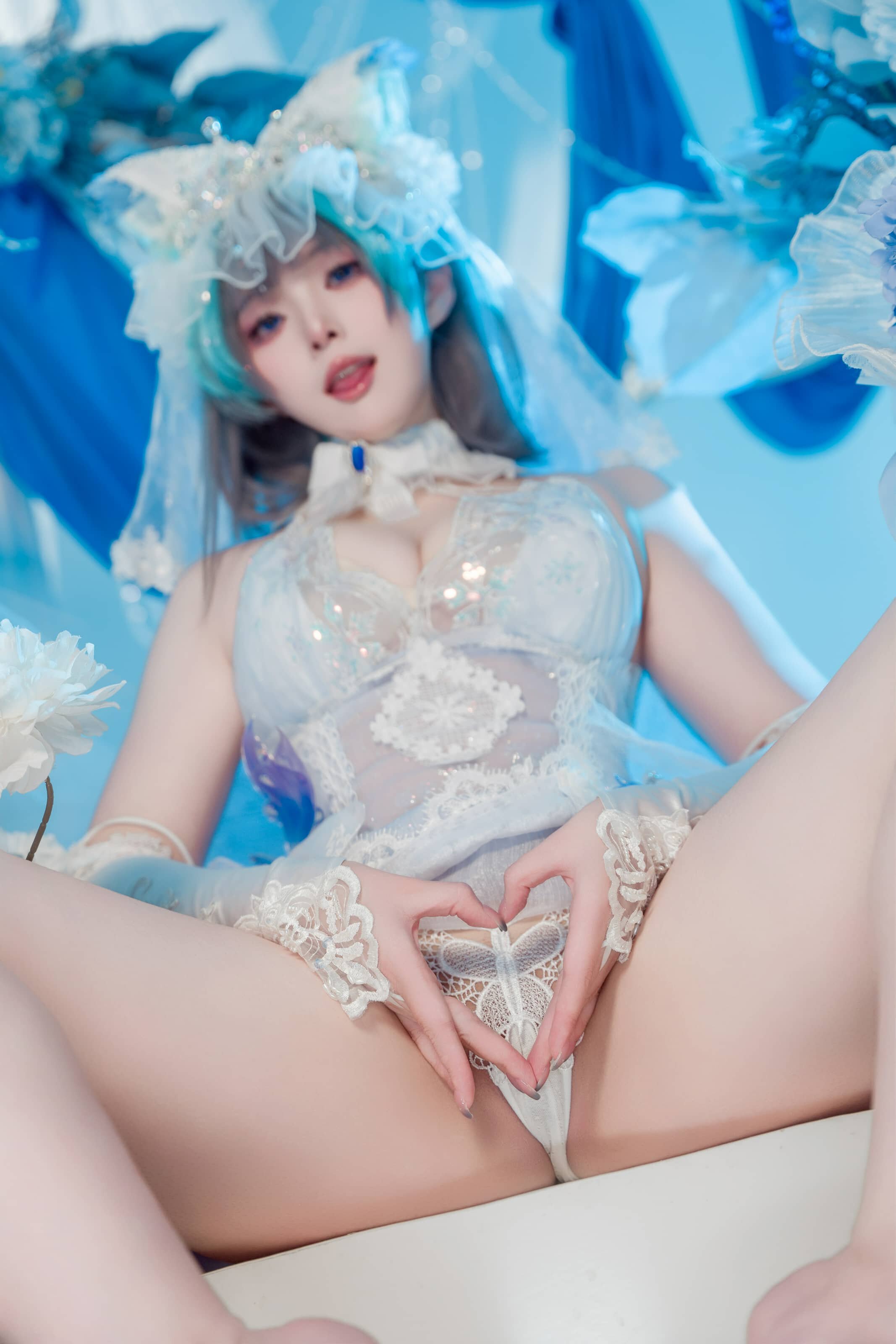 Natsuko_夏夏子 碧蓝航线 柴郡婚纱