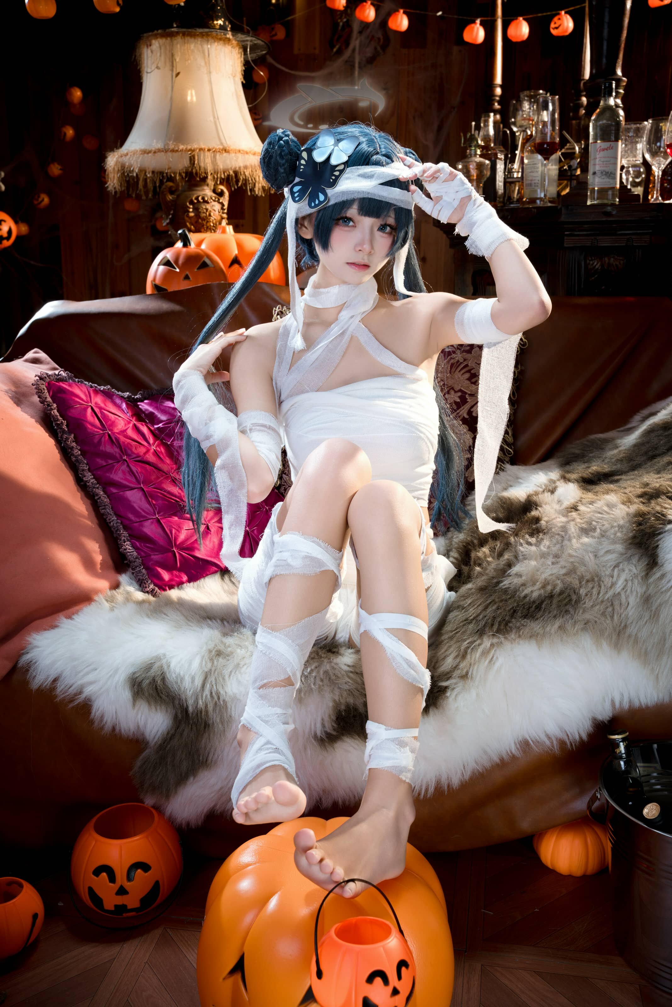 九柒喵 蔚蓝档案 好美+妃咲万圣节