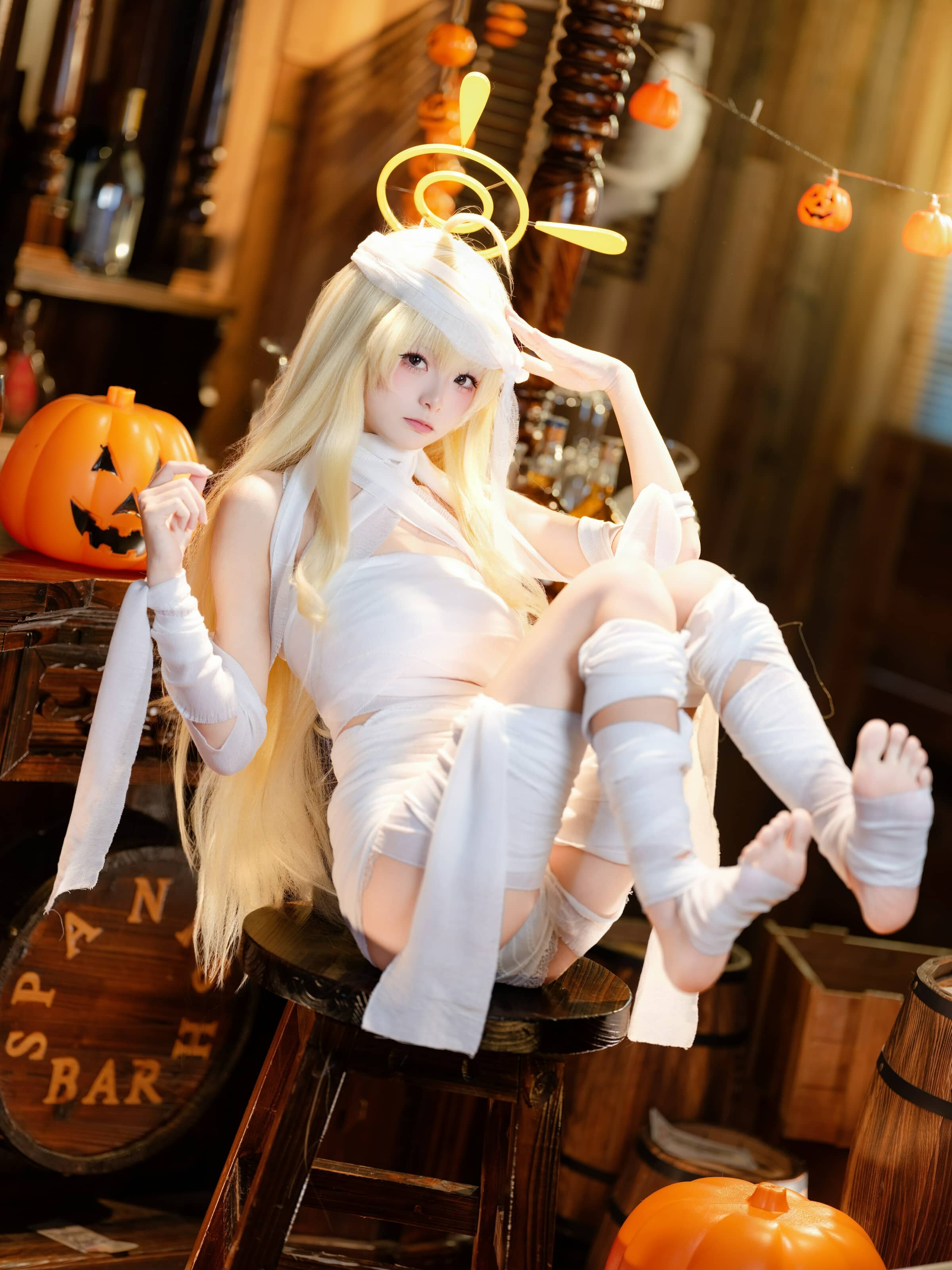 九柒喵 蔚蓝档案 好美+妃咲万圣节