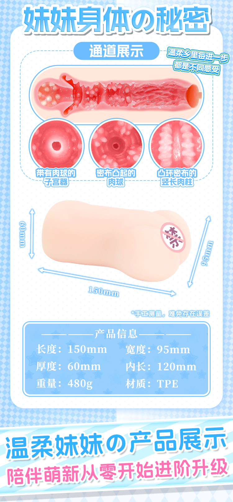 YUU双子同欢姐妹二代飞机杯刺激慢玩男用阴道倒模名器圣杯