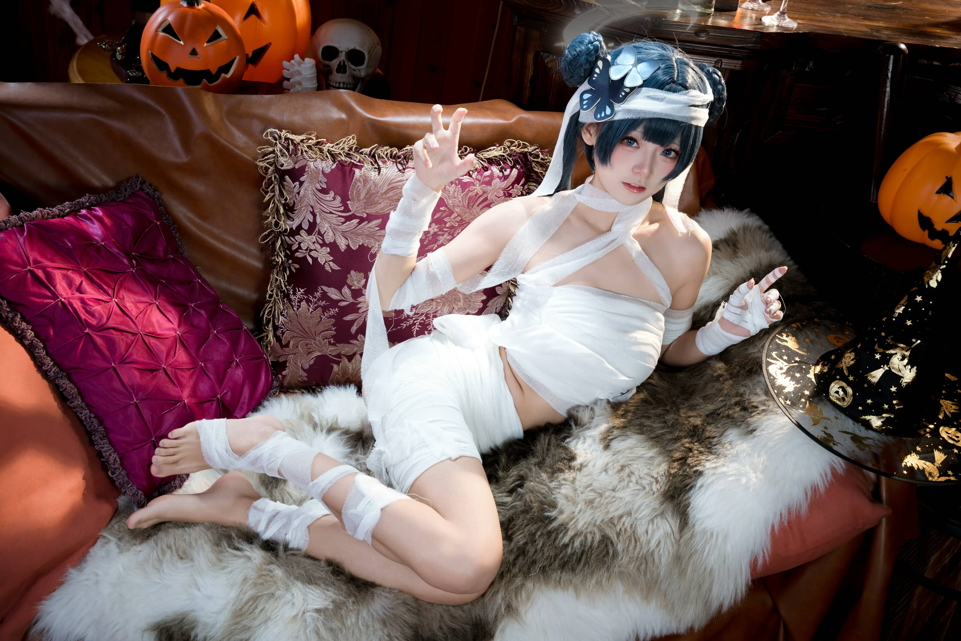 九柒喵 蔚蓝档案 好美+妃咲万圣节