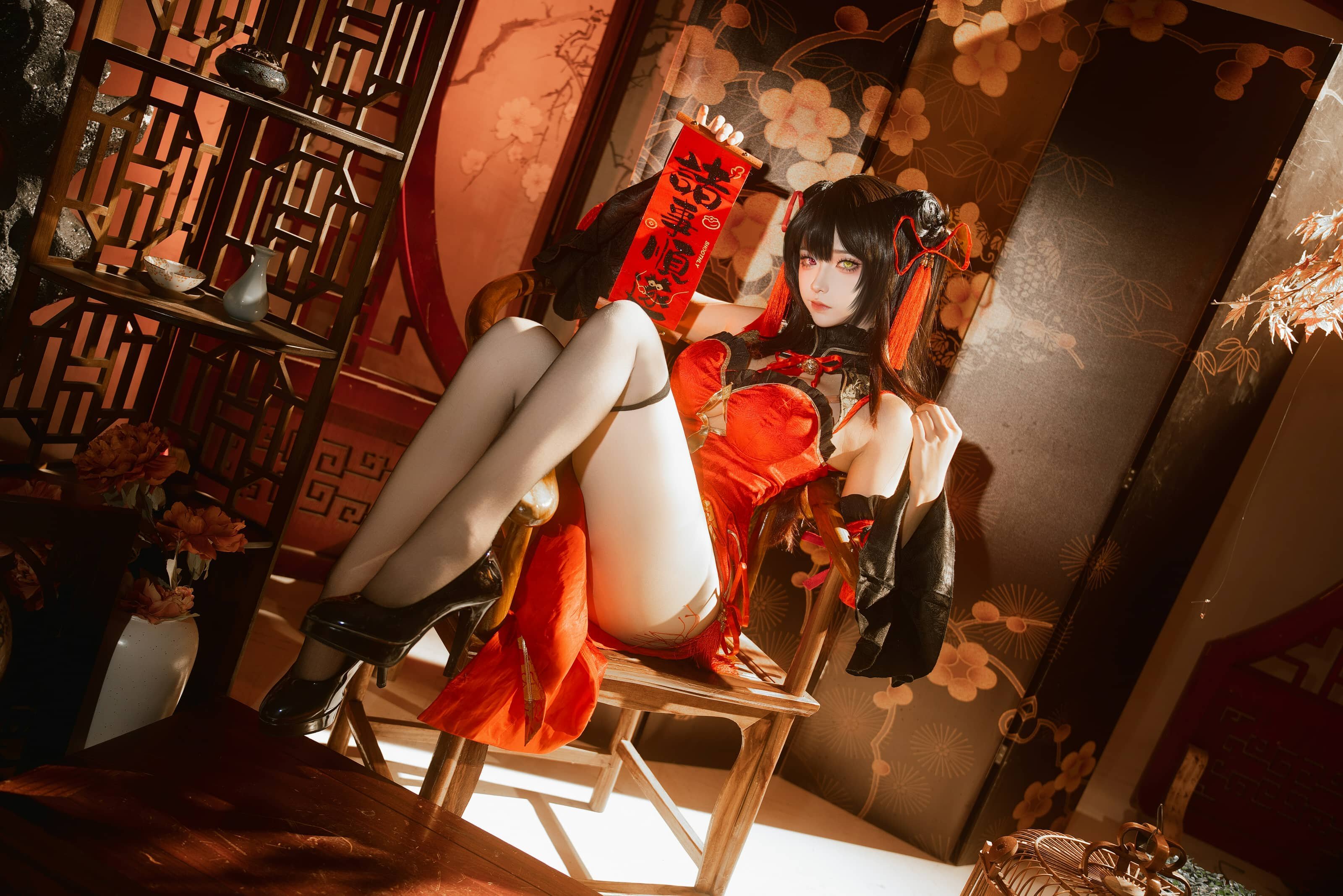 seya-狮砸 约会大作战 时崎狂三 旗袍