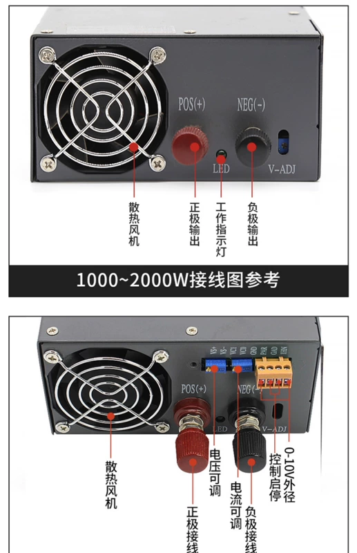 Ming đại điện chuyển đổi nguồn điện 220 đến DC 12v24v36v48v72 máy bơm nước động cơ biến áp 1000 wát