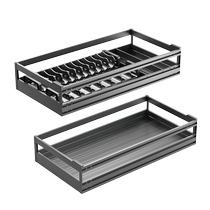 意铂尼31 39深浅柜厨房拉篮定制抽屉式碗篮铝合金橱柜锅碗碟工具