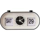 Креативные настольные электронные часы с вечным календарем, настольный будильник, простой и практичный календарь с ручным перелистыванием страниц.