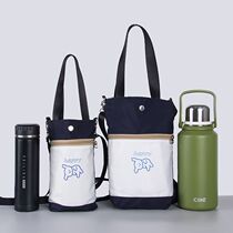 Waterproof water cup bag crossbody simple and versatile large capacity umbrella stew beaker kettle thermos cup belly cup storage bag