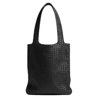 Su Su [V-Veneto Woven Tote Handbag] Imported Sheepskin with Cow Suede Interior, Woven Handbag