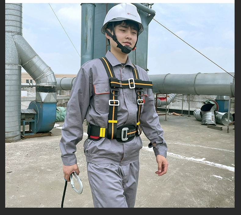 Đai an toàn tiêu chuẩn quốc gia mới cho các hoạt động trên cao Đai an toàn lắp đặt điều hòa không khí GM8233 Bộ dây an toàn chống mài mòn ba điểm dây an toàn 2 móc hàn quốc