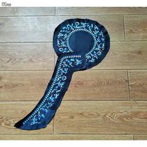 Qinghan Night Qing Qing Qing Qing Qing 3 blue flowers embroidered women embroidered clothes can be antique clothes such as indigo antique