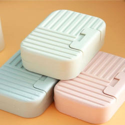 Soap Box with Lid for Student Dormitory Bathhouse, Travel Portable, Drainable, Creative, Personalized, Cute Soap Box