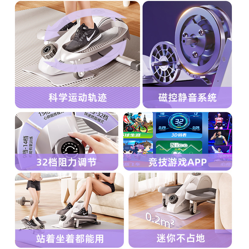 2025新款迷你椭圆机：在家也能享受健身房级的健身体验！-椭圆机-淘宝好物网