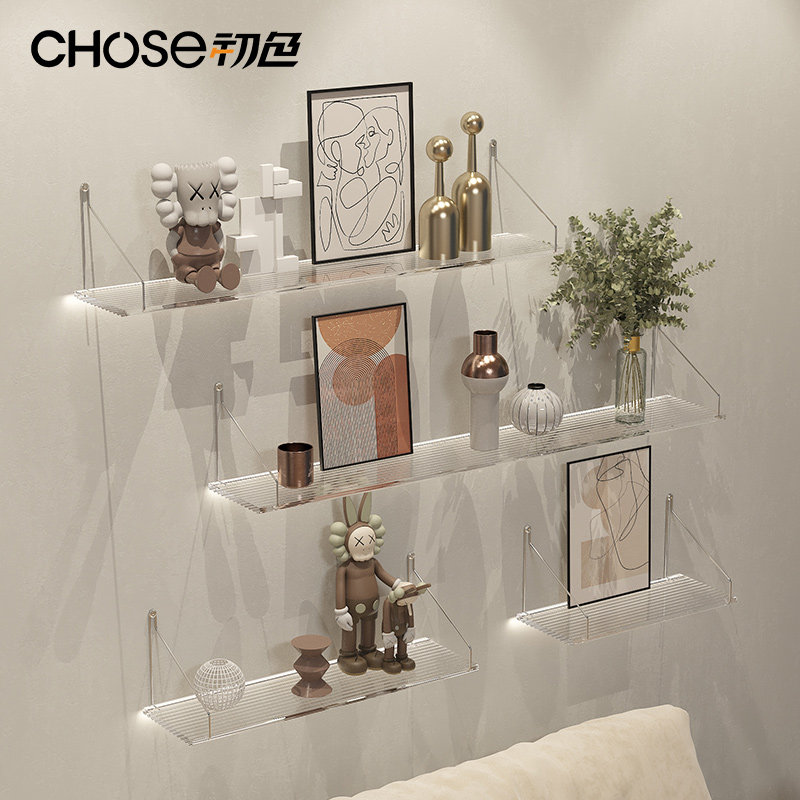 kệ trưng bày sản phẩm bằng gỗ Màu sắc đầu tiên miễn phí đấm tường acrylic kệ treo TV treo tường trang trí laminate kệ sách phân vùng từ mẫu kệ trưng bày kệ trưng bày đồ cổ