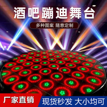 KTV ground trembling stage bar trampoline nightclub luminous glass spring dance floor DJ table noisy bar dancing floor