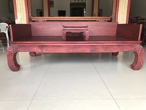 Zambian blood sandalwood African lobular rosewood dragon turtle pattern curved-leg Arhat bed kang table imperial concubine bed antique mahogany furniture