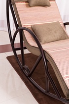 Zambian blood sandalwood African lobular rosewood rocking chair leisure chair lounge chair leisure chair Chinese antique mahogany furniture