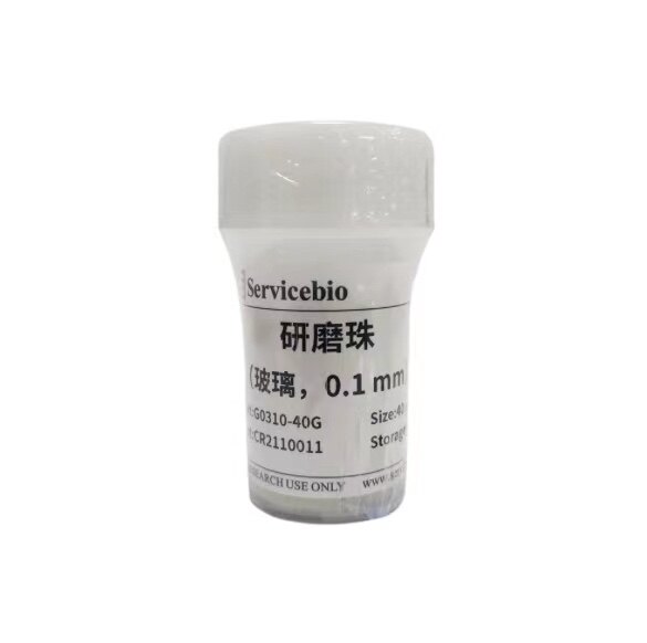 Servicebio研磨仪耗材0.1mm0.5mm玻璃研磨珠40g微生物研磨RNA提取