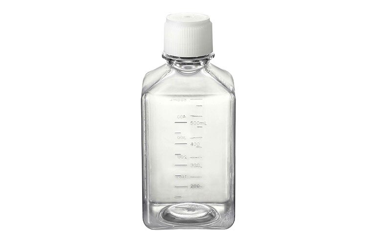 JET/洁特500ml培养基方瓶 PETG材质方形瓶 本色盖无DNA/RNA酶灭菌