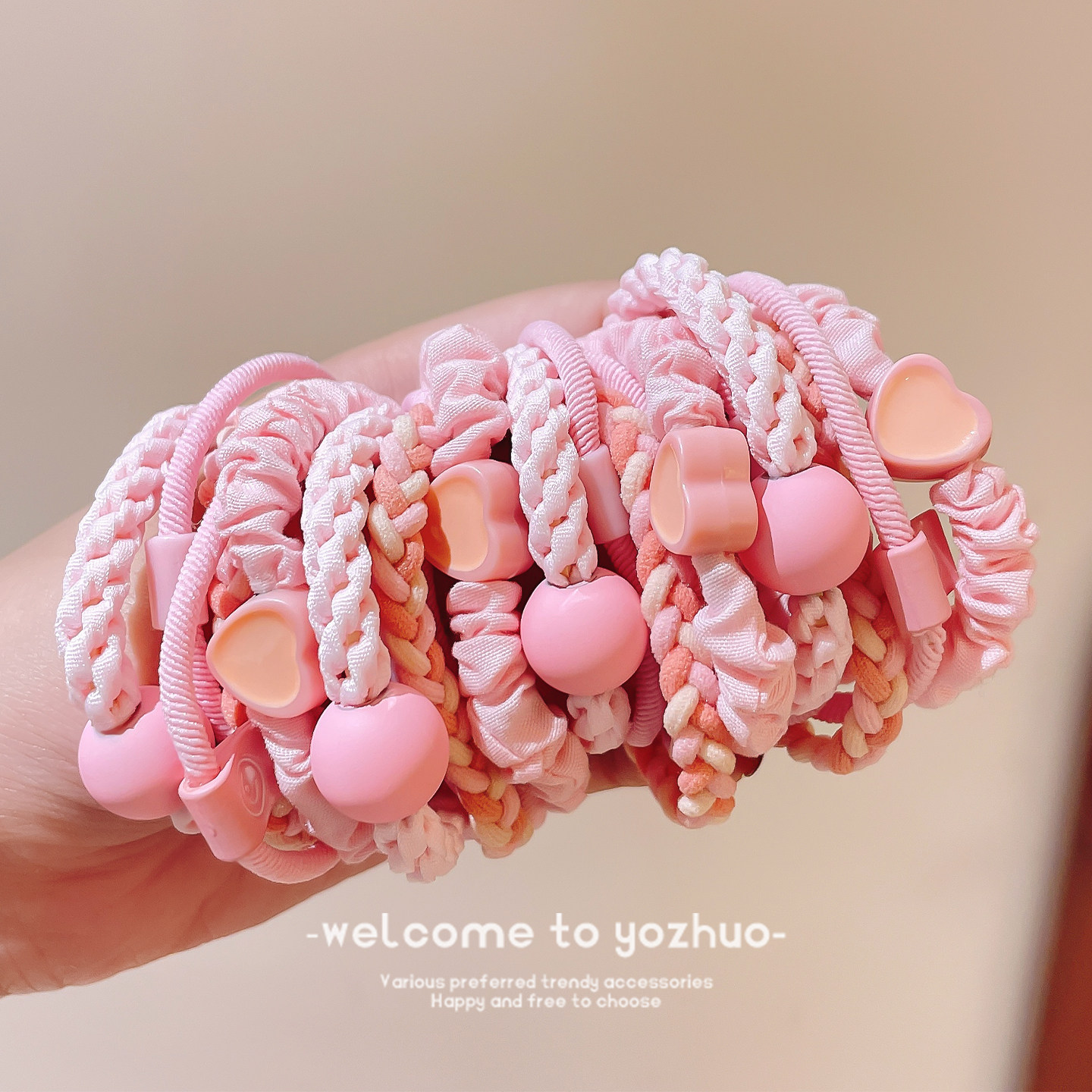 Children's High Ponytail Hair Ties Do Not Damage Hair, Hair Ties for Female Junior High School Students, Hair Ties for Girls, High Elasticity and Durable Hair Ties