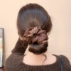 Vintage Leopard Print Scrunchie for Women, Autumn and Winter, High-End Style, Suitable for Bun or Ponytail, Versatile Hair Tie for Going Out, Hair Accessory