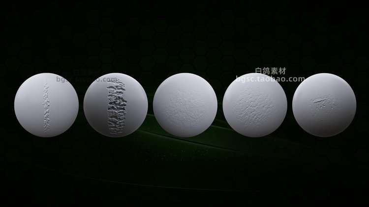 图片[11]-105个Zbrush金属焊接划痕损坏IMM笔刷表面细节zb画笔建模雕刻图案-cg男孩
