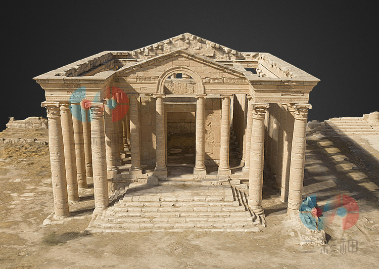 图片[7]-建筑物马兰神庙柱子低聚3D模型blend渲染fbx建模obj资源maya素材-cg男孩