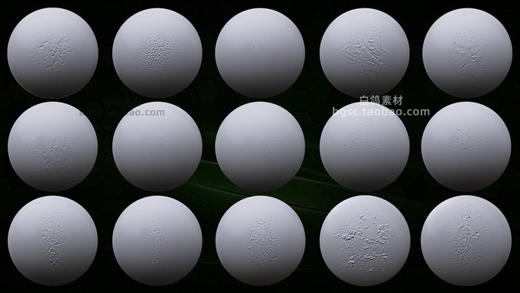图片[10]-105个Zbrush金属焊接划痕损坏IMM笔刷表面细节zb画笔建模雕刻图案-cg男孩