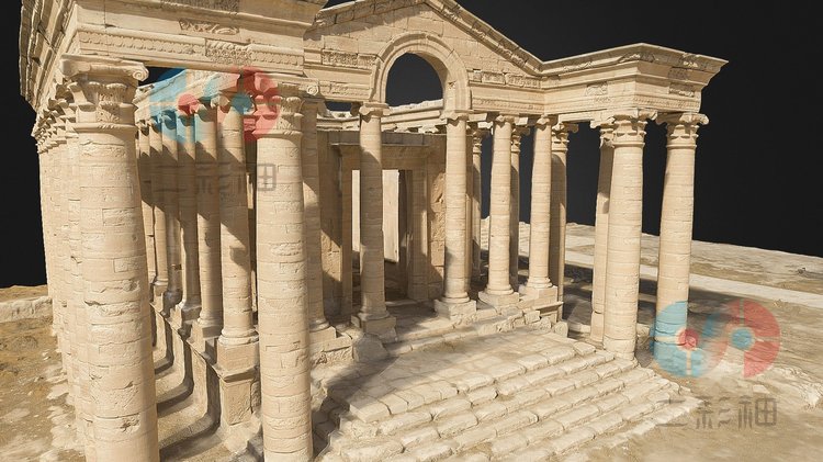图片[6]-建筑物马兰神庙柱子低聚3D模型blend渲染fbx建模obj资源maya素材-cg男孩