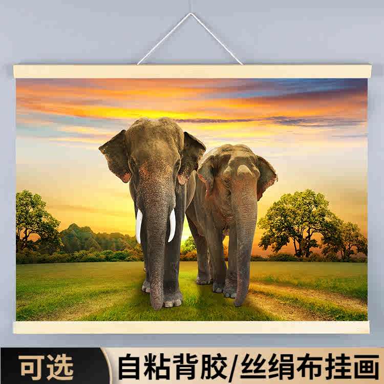 新品·縁起象、壁画、背景、掛画 O1CN01qgOlrN21D9aPHhRvV_!!