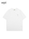 Ami Aiedr Official Short-Sleeved T-Shirt for Men and Women, American Style Summer New Loose Retro Clothing, Couple High Street Top