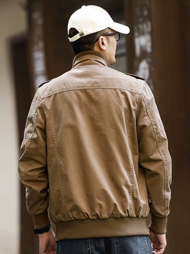 格蓝鹿 Ретро демисезонная куртка для отдыха, в американском стиле, оверсайз