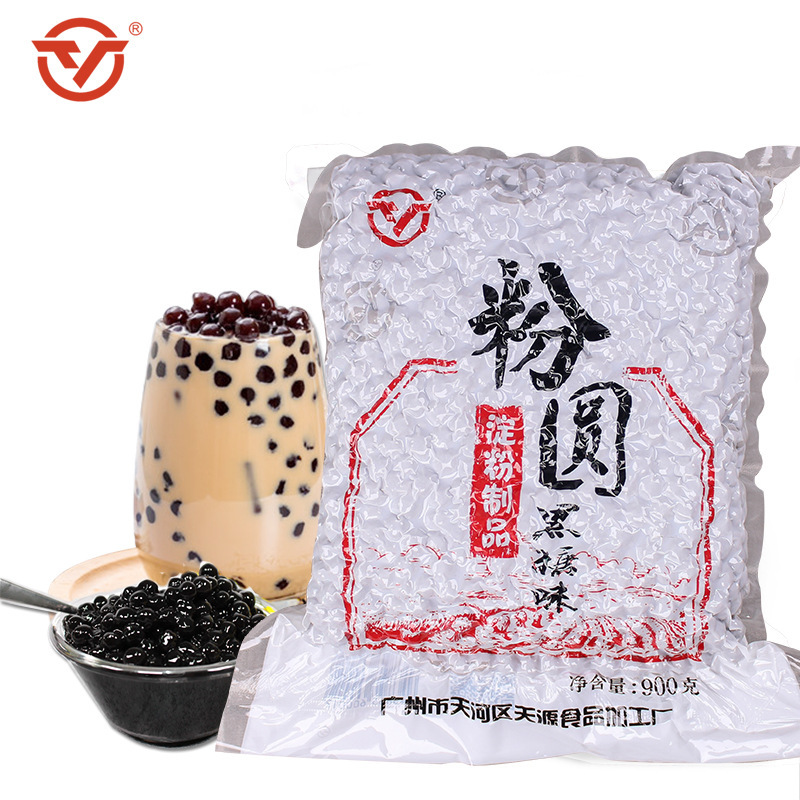 Tianyuan Powdered Round Pearl Milk Tea Ingredients 900g Bagged Brown Sugar Pearls Boba Taro Balls Dessert Ingredients for Commercial Use Tianyuan Powdered Round Pearl Milk Tea Ingredients 900g Bagged Brown Sugar Pearls Boba Taro Balls Dessert Ingredients for Commercial Use