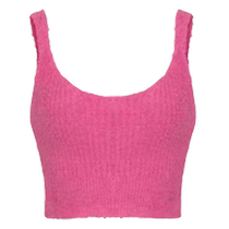 Retro-rosy red v collar ice knit harness small vest woman summer season with sexy dew-back hot girl hit undershirt