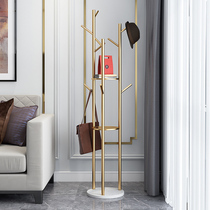 Marble coat rack home simple assembly door hanging bag floor rack bedroom bedside light luxury tree branch clothes hanger