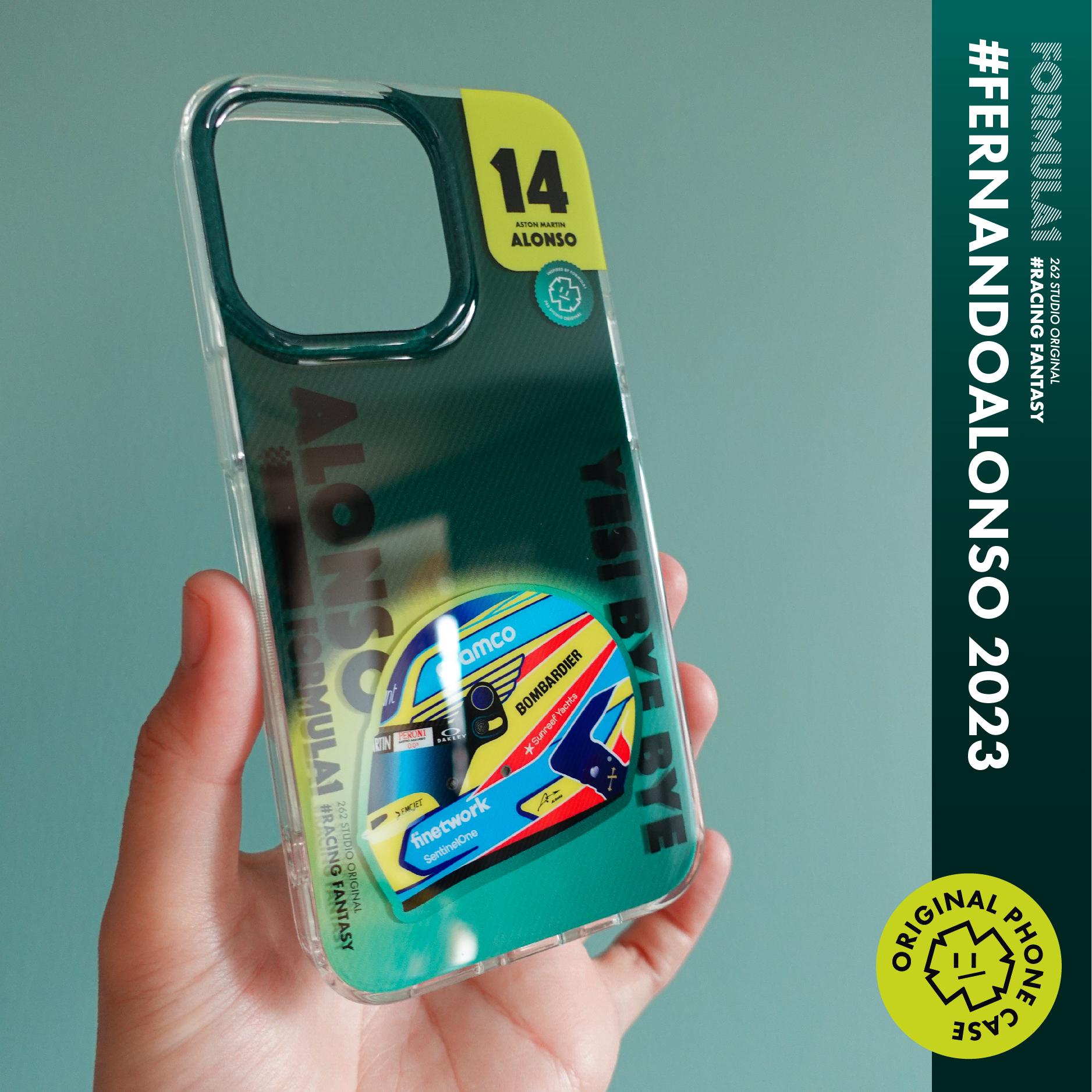 F1 2023 Alonso helmet phone shell#RacingFantasy racing original perimeter-Taobao