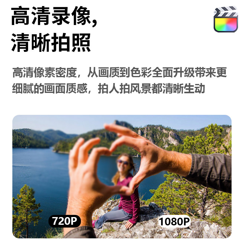 Thumb-Sized Action Camera for Students, High-Definition Vlogging Camera with Screen, Suitable for Travel, Outdoor Shooting, Cycling, and Campus Recording