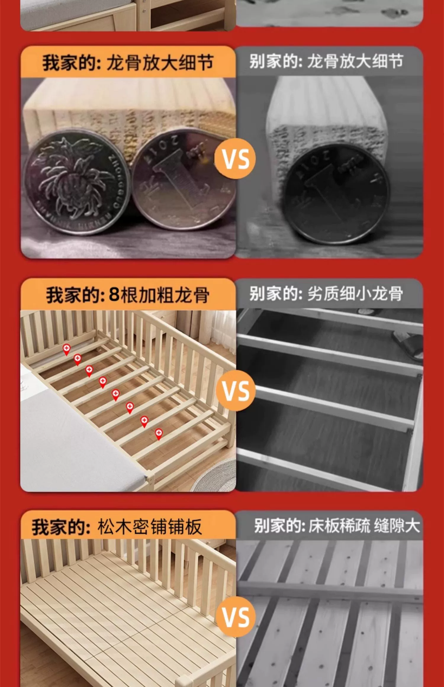 Giường trẻ em Giường ghép công chúa Giường ghép mở rộng tùy chỉnh Giường nhỏ cho người lớn ngủ Cũi gỗ nguyên khối có lan can