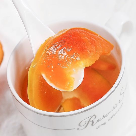 Dried Papaya Fruit Slices for Tea, Dried Fruit Slices for Tea, Fresh Snacks, Food Without Additives, Non-Sugar-Free