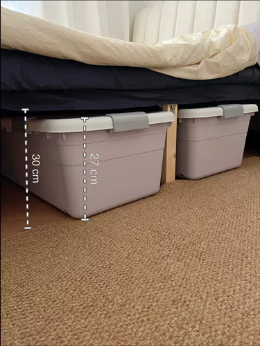 Ящик для хранения, универсальная пластиковая вместительная и большая коробка для хранения, увеличенная толщина