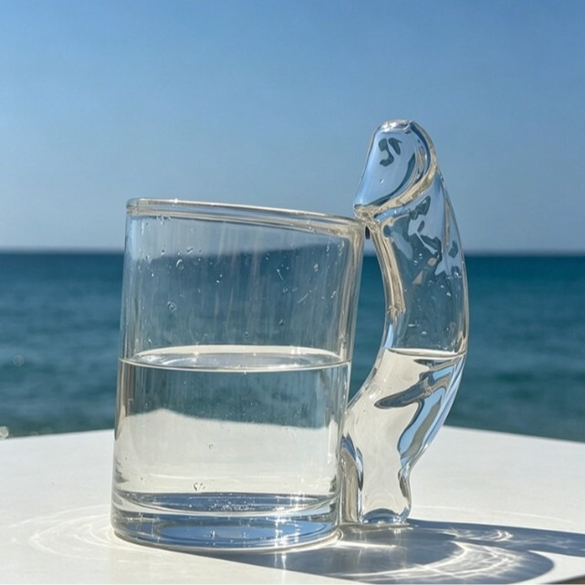 Cross-Border Fun D-Cup Shaped Glass Cocktail Glass